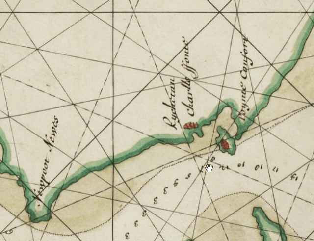 James River 1665 map