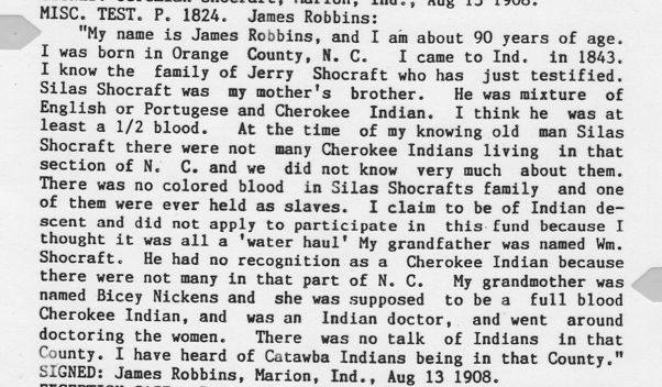 james robbins testimony